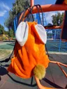 Помаранчевий рюкзачок-мішок з вушками 🦊🧡 — фото 2